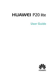 Huawei P20 Lite manual. Tablet Instructions.